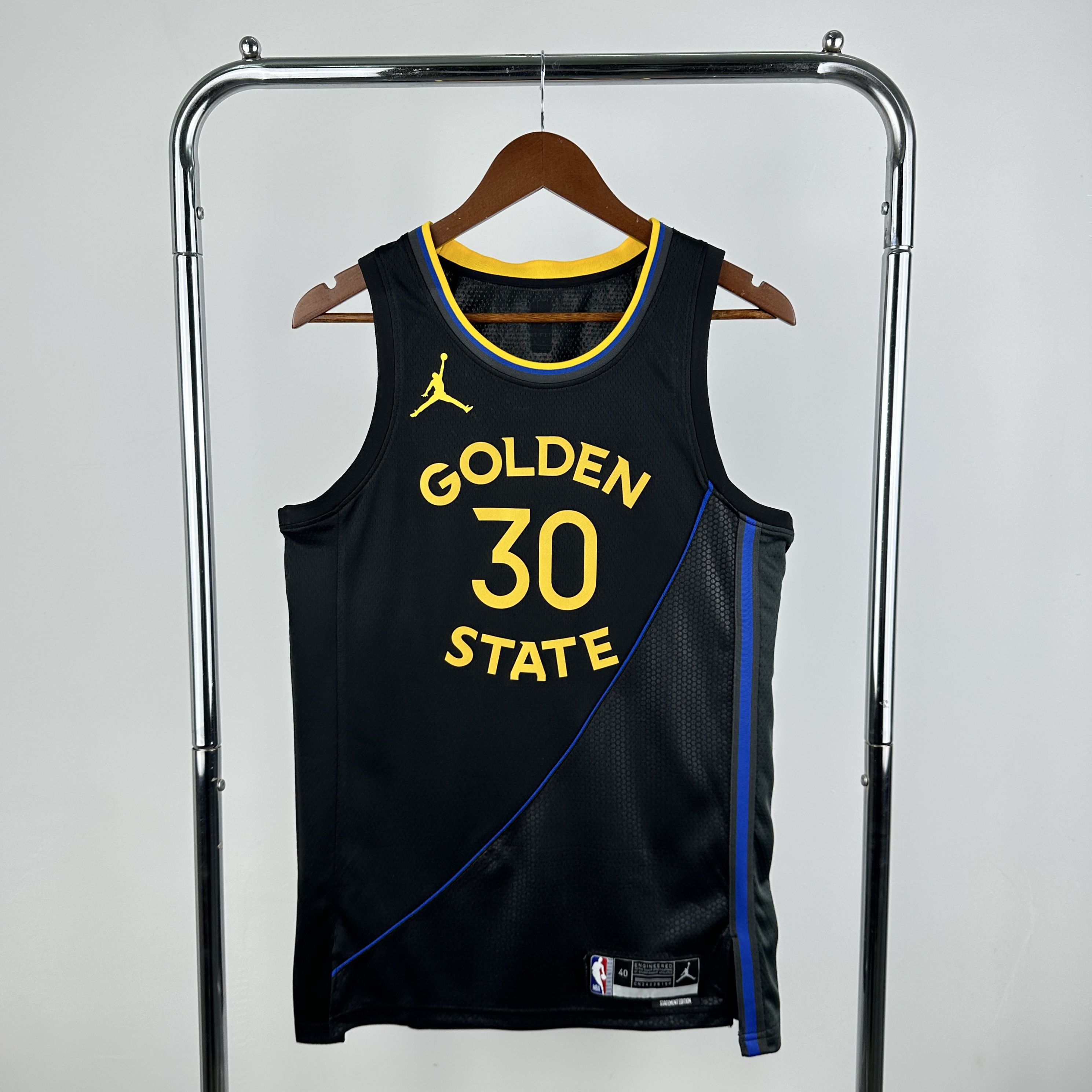 Men Golden State Warriors 30 Curry Black Jordan style Seasons 2025 NBA Jersey